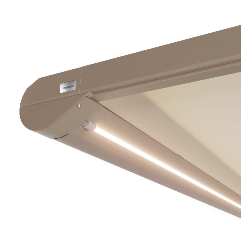 Oświetlenie LED zintegrowane z kasetą markizy Portofino